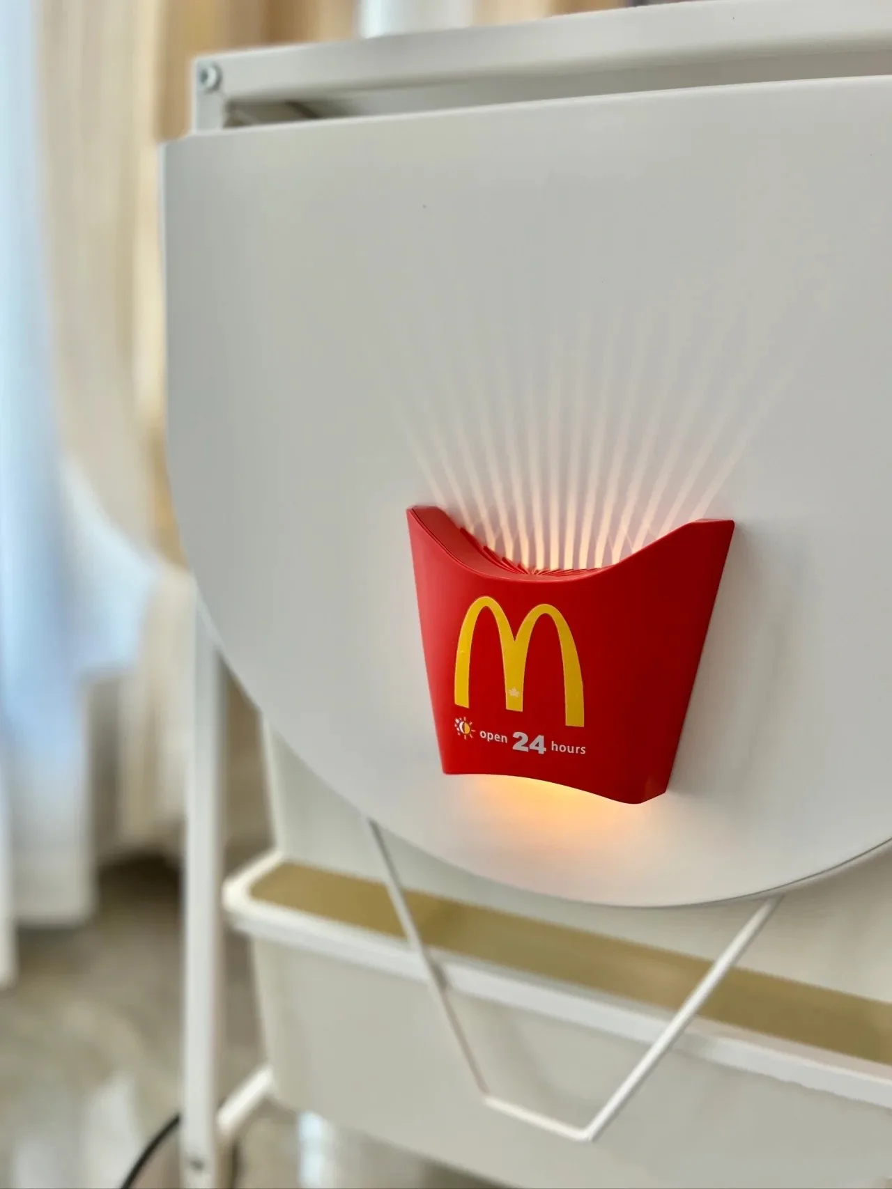 McDonald French fries LED Creative Lamp Figure Bedroom Wireless Atmosphere Light Home Decor Kids Birthday Gift Night Lamp