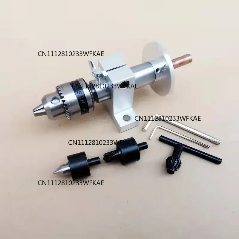 1 Set Multifunction Drilling Tailstock Live Center Silver Metal With Claw For Mini Lathe Machine Revolving Centre DIY Accessorie