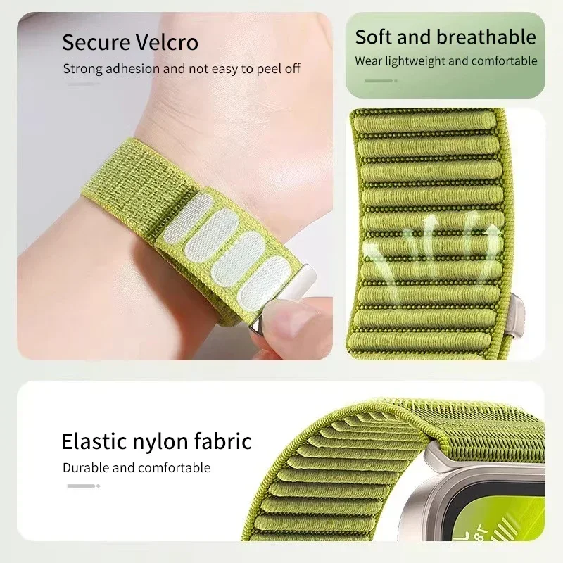 Wild Nylon Strap For Apple Watch Ultra2 49mm 42 46mm 45mm 40 44mm 41mm Braided Sport Bracelet 40mm iWatch Band 10 9 8 7 6 5 4 SE