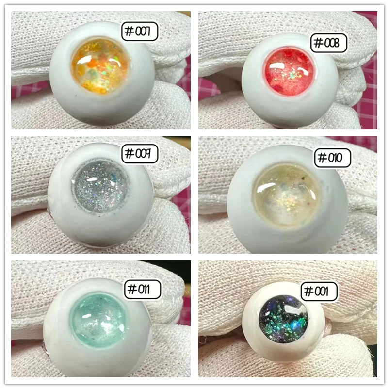 BJD doll eyeball suitable for 1/3 1/4 1/6 size Eyes for toys cute real style handmade pattern gypsum eyeball doll accessories