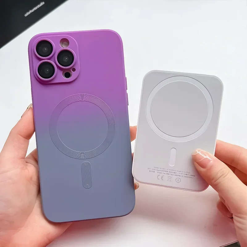 Comes With Lens Film Gradient Color Phone Case For Samsung Galaxy S26 S25 Ultra S24 S23 S22 S21 Silicone Shockproof Back Cover