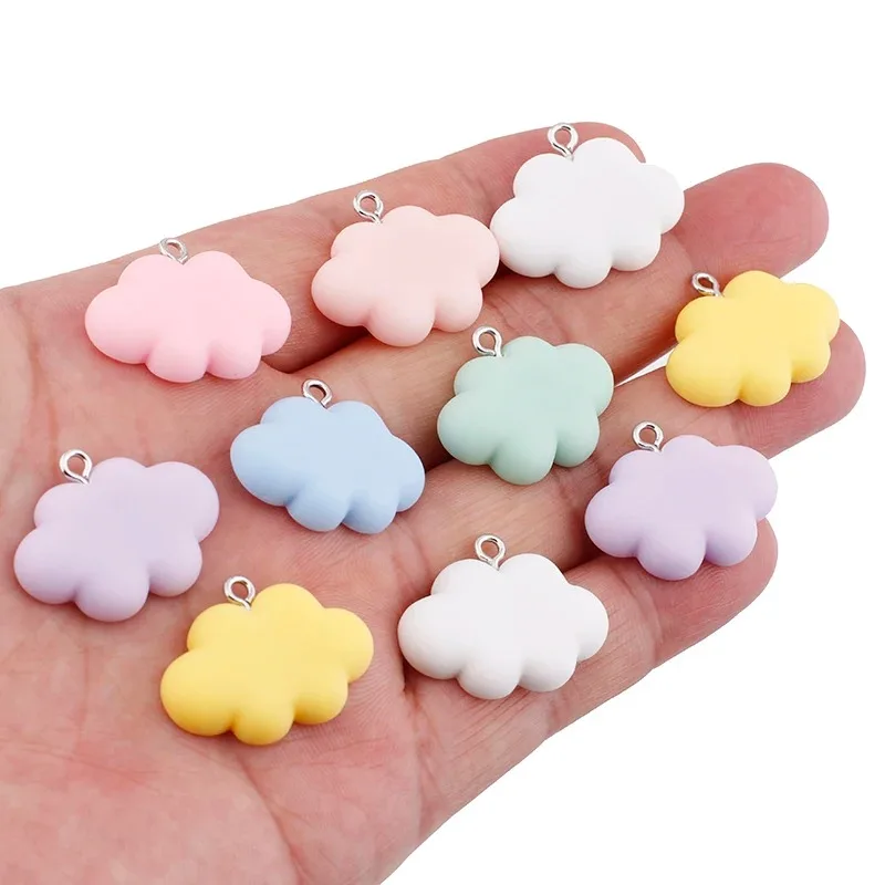 10pcs Kawaii Cloud Resin Charms Cute Kids Pendant Charms for Necklace Earrings Bracelets Jewelry Making Diy Accessories Supplies