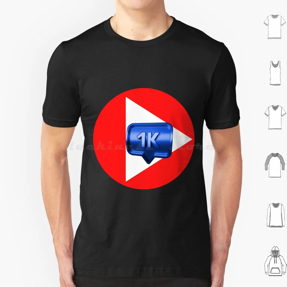 Youtube 1k T Shirt Cotton Men Women DIY Print Youtube 1k Youtube One K Highhocreations High Ho Silver Youtube Subs Subscribers