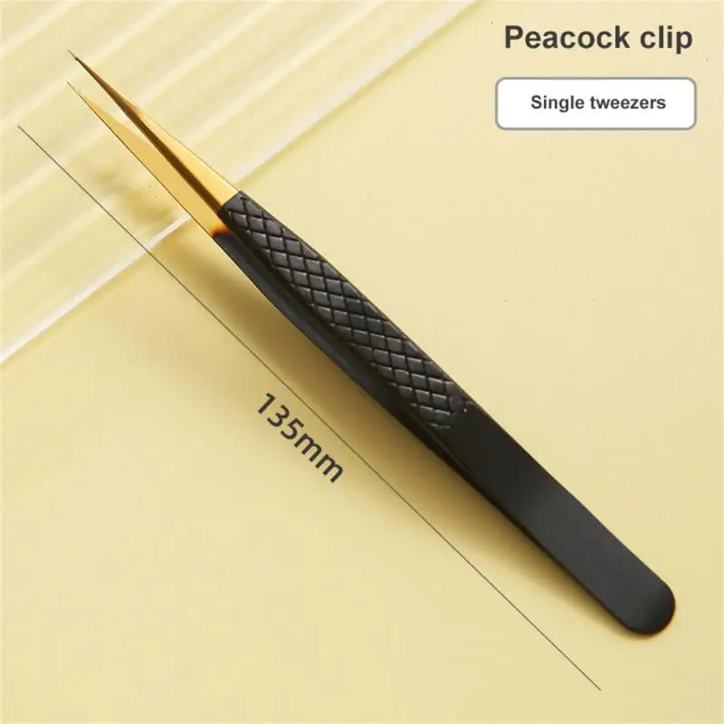 False Eyelash Tweezers Professional Stainless Steel Eyelashes Extension Clip Individual Curved Strip Lash Extension Makeup Tools