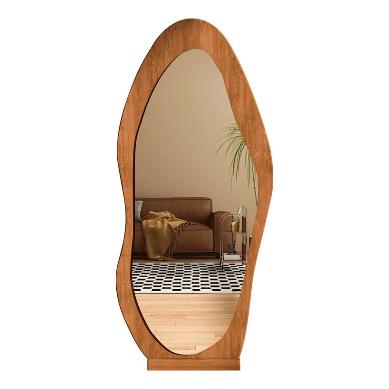 

senior Chinese style retro home floor-to-ceiling fitting mirror Internet celebrity wall-mounted full-length mirror