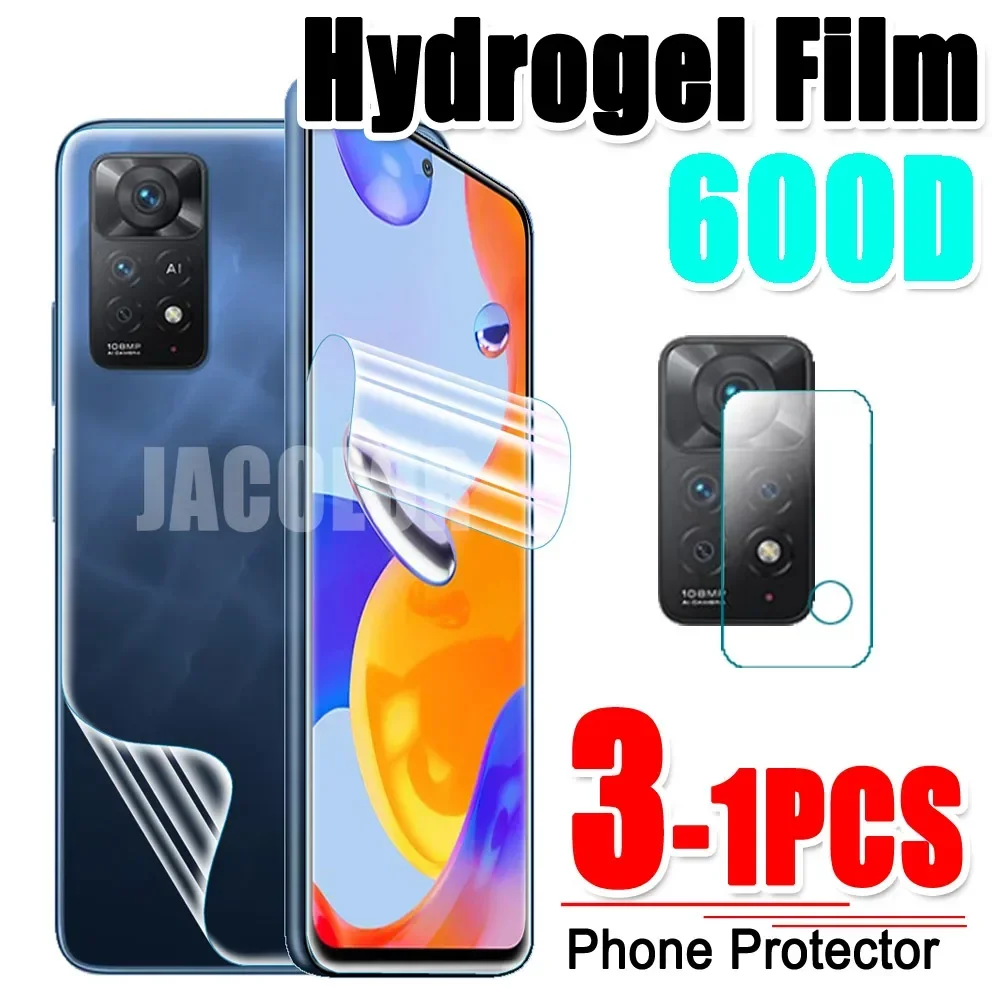 1-3PCS Hydrogel Film For Xiaomi Redmi Note 11 4G 10 Pro Max 5G Screen Protector For Note 11Pro 10Pro Note11 Note10 5 G Cam Glass