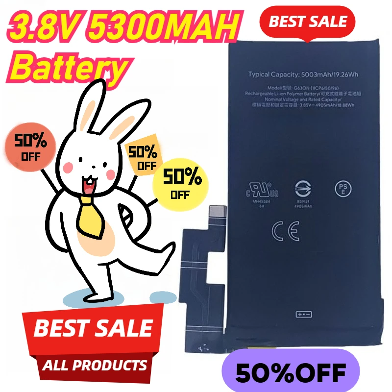 3.8V 5300MAH Battery High-capacity G63QN for Google Pixel 6 Pro Mobile Phone