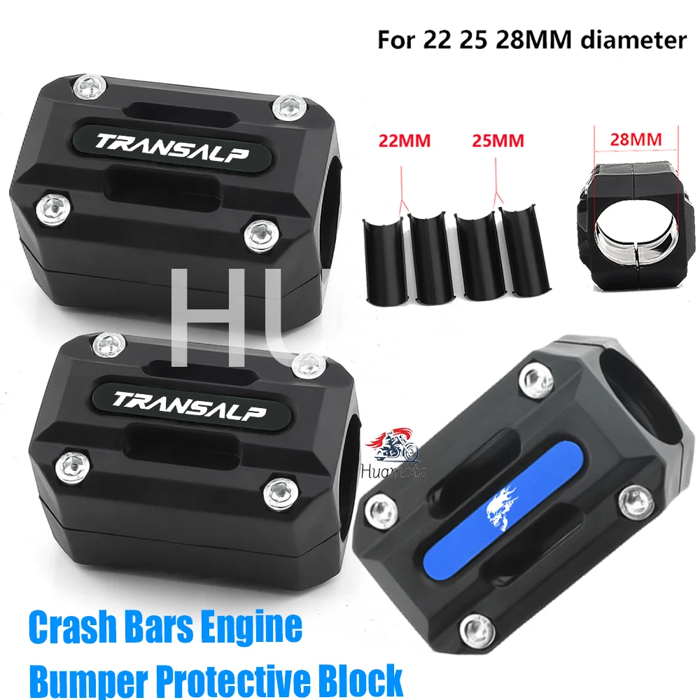 For Honda Transalp XLV 600 650 700 Engine Guard Bumper Protection Block Crash Bar Motorcycle Accessories Hot Deal