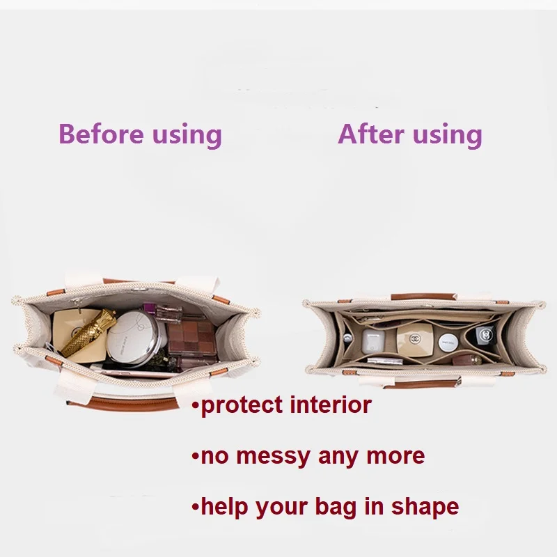 2024【Only Sale Inner Bag】Bag Organizer Insert For Chloe Woody Tote Organiser Divider Shaper Protector Compartment