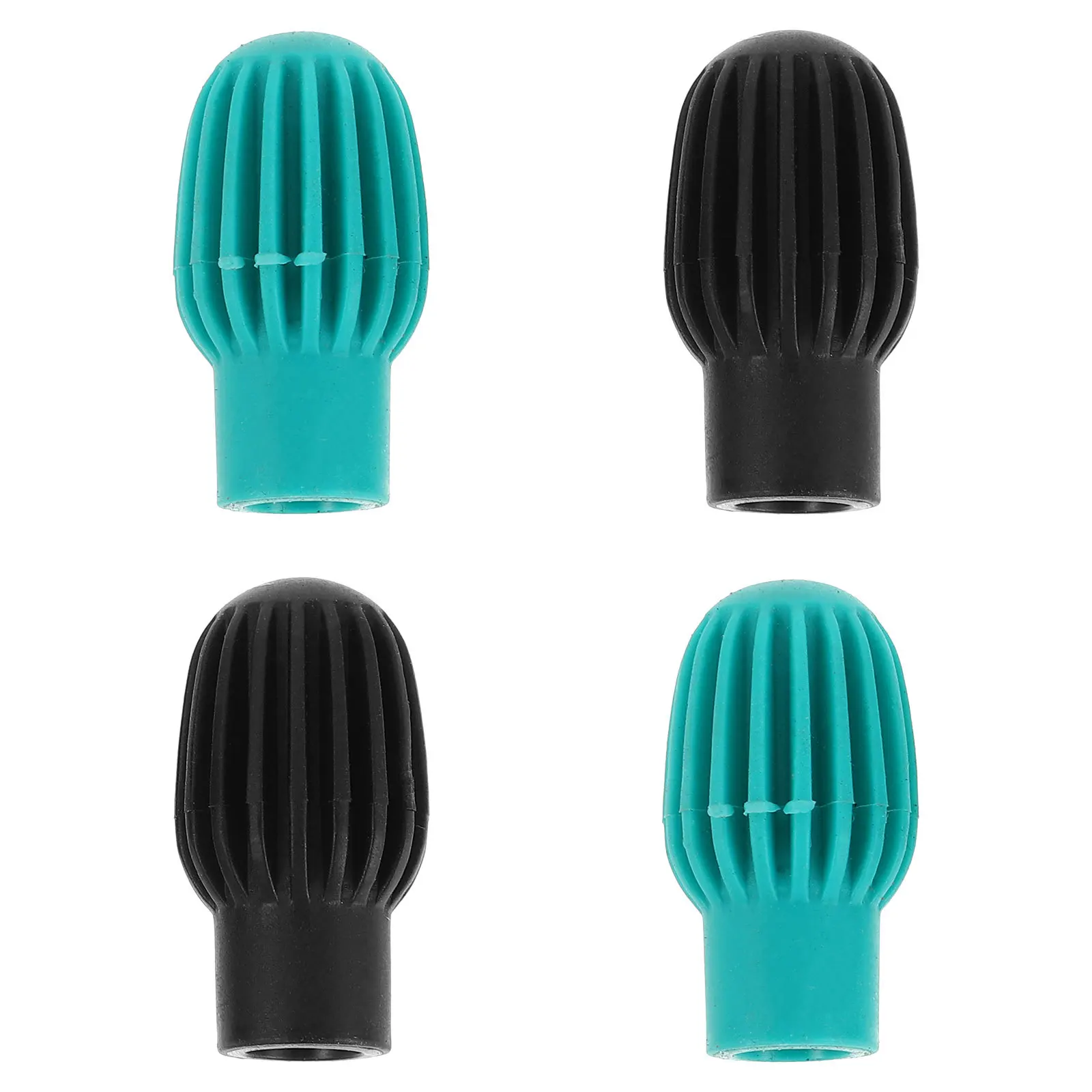 

4Pcs Silicone Drumstick Practice Tips Mute Sleeve Quiet Drumstick Dampeners Protective Head Covers Musical Instruments Accessory