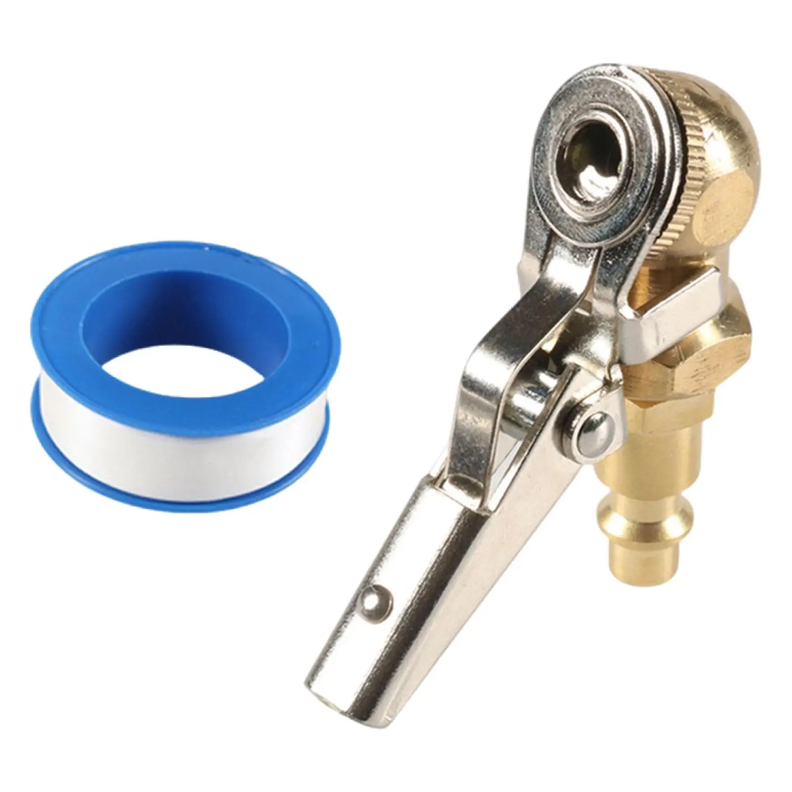 

Воздушный патрон для шин с зажимом, адаптер сопла для накачивания шин для манометра для накачивания шин