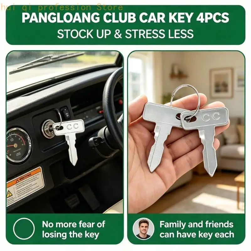 Ref. 1012505 Golfwagen-Ersatzschlüssel, 4er-Pack für Shared Access H8WE – Detail 2