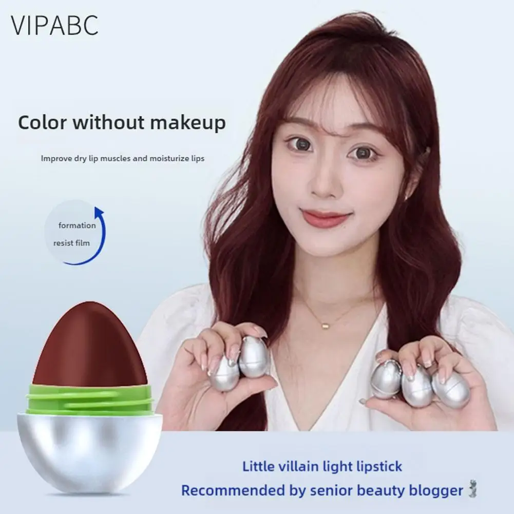 Cheese Egg Warm Color Lip Balm Lipstick Long Lasting Care Moisturizing Makeup Nourish Cosmetics Lips Plumper Lip Hygienic M5T0