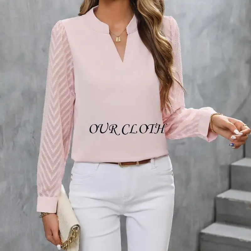 

Women's Long Sleeve Tunics Tops V Neck T Shirts Casual Loose Blouses Top Y1AC