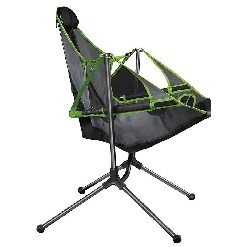 

Camping Chair Heavy Duty Foldable Swing Luxury Recliner Relaxation Swinging Comfort Outdoor Folding Chair