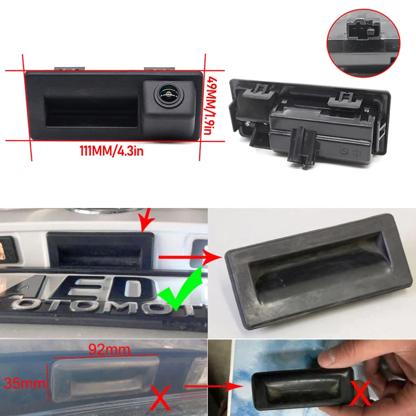 For Skoda Octavia Combi RS Wagon A7 5E 2013~2018 HD backup camera rear Instead of Original Factory Trunk Handle Camera HD CCD