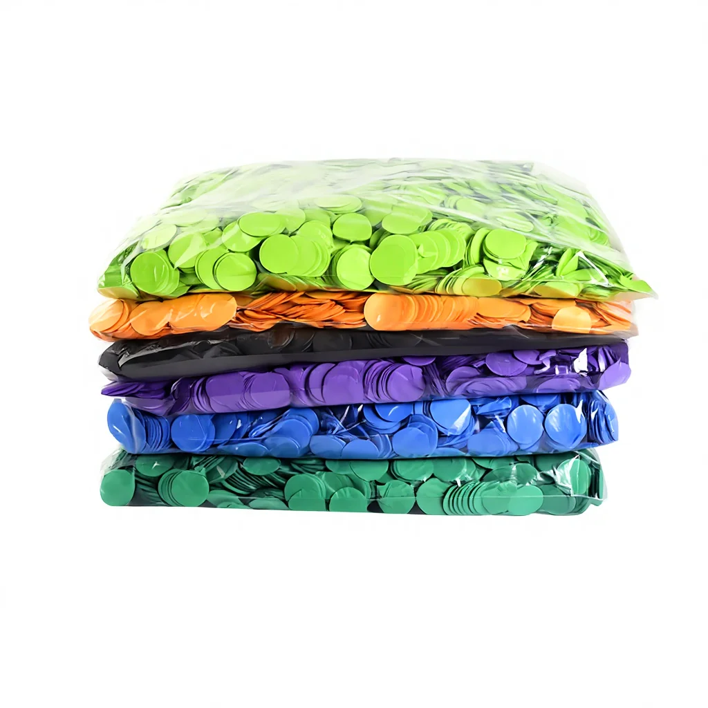 

10g/bag DIY Accessories Home Decor Mixed Colors Pink Dots Wedding Filling Balloons Confetti Tissue Paper Party Decorations Round