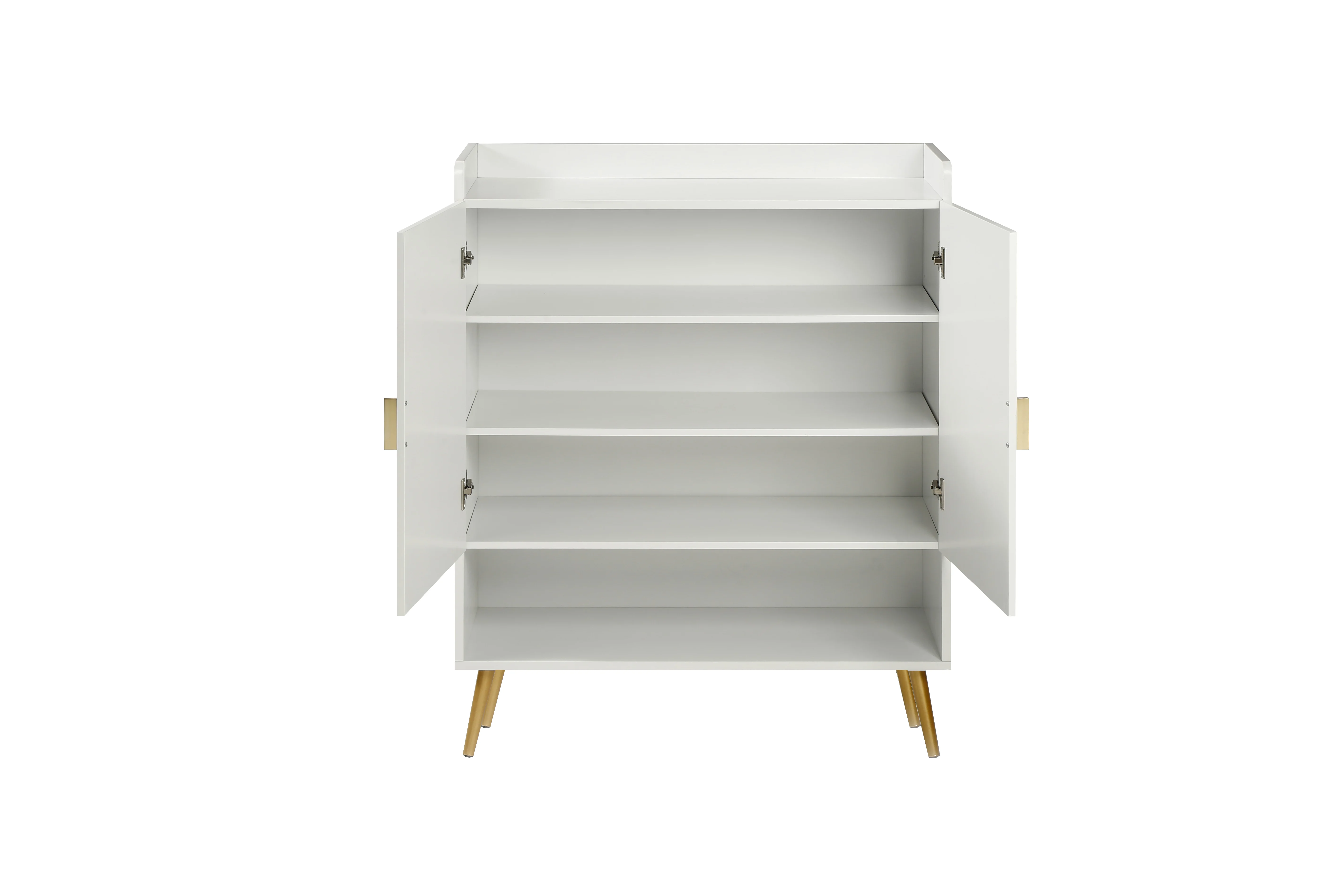 #￥Shoe Rack Storage Organizer with 2Doors  , for Living Room,  Entryway, Office, White