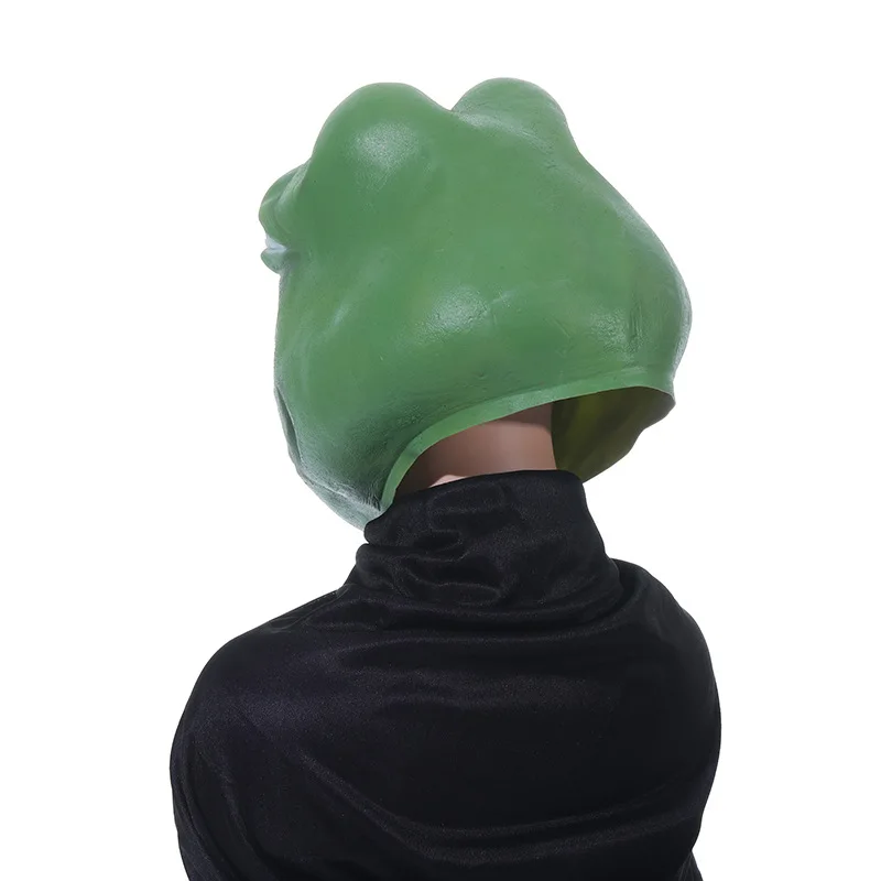 Lonely The Sad Frog Mask Cosplay, Funny Realistic Animal Head, Latex Masks, Halloween fur s Up, Carnival Party, Costume Props