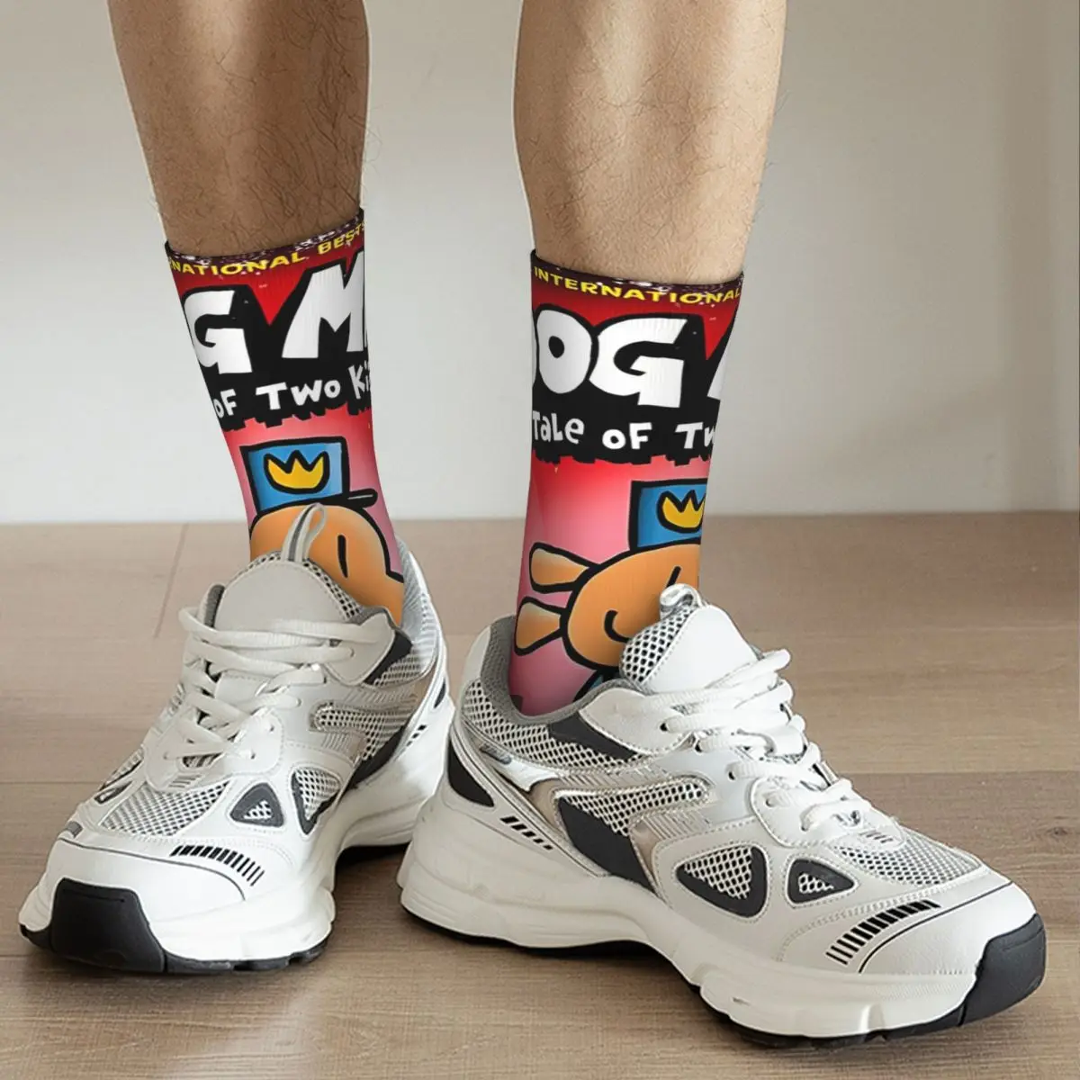 Dogman Poster Anime Adventure Movie Socks Harajuku Sweat Absorbing Stockings All Season Long Socks for Unisex Valentine's Day