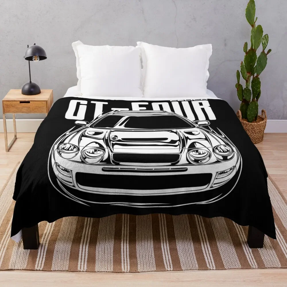 

Celica GT-Four (White Print) Throw Blanket Cute Plaid Designers Blankets