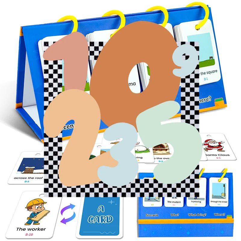 어린이를 위한 영어 학습 포켓 차트 캘린더 세트 3-10세 - 문장 만들기 퍼즐 게임, 단어 게임, 파닉스 플래시 카드