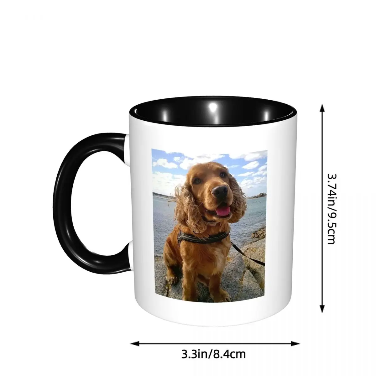 Funny Cool Cocker Spaniel Dog Animal Mug Funny Ceramic Coffee Cups Tea Mugs Milk Cup Drinkware Gift for Woman Man