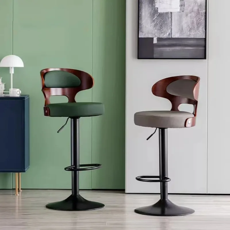 

Set Of 2 Modern Bar Chair Ergonomic Designer Living Room Luxury Bar Chair Adjustable Height Nordic Sillas Home Furniture