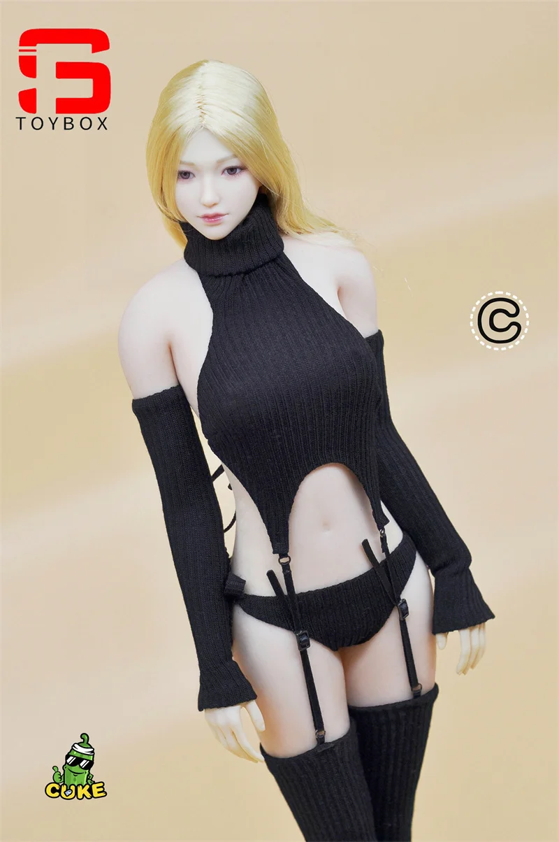 CUKE SPEELGOED 1/6 Schaal Vrouwelijke Backless Trui Japanse Stijl Kleding Model Fit 12 ''TBL JIAOU Soldaat Action Figure Body