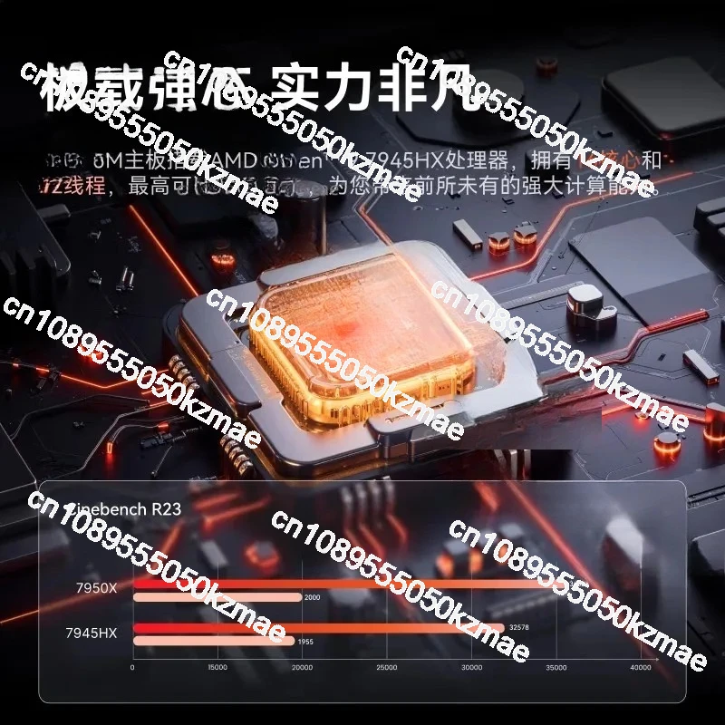 High-Performance Mini PC Core Combo: BD795M Motherboard with AMD R9-7945HX CPU Pre-Installed, Ready for Compact M-ATX Gaming/Wor
