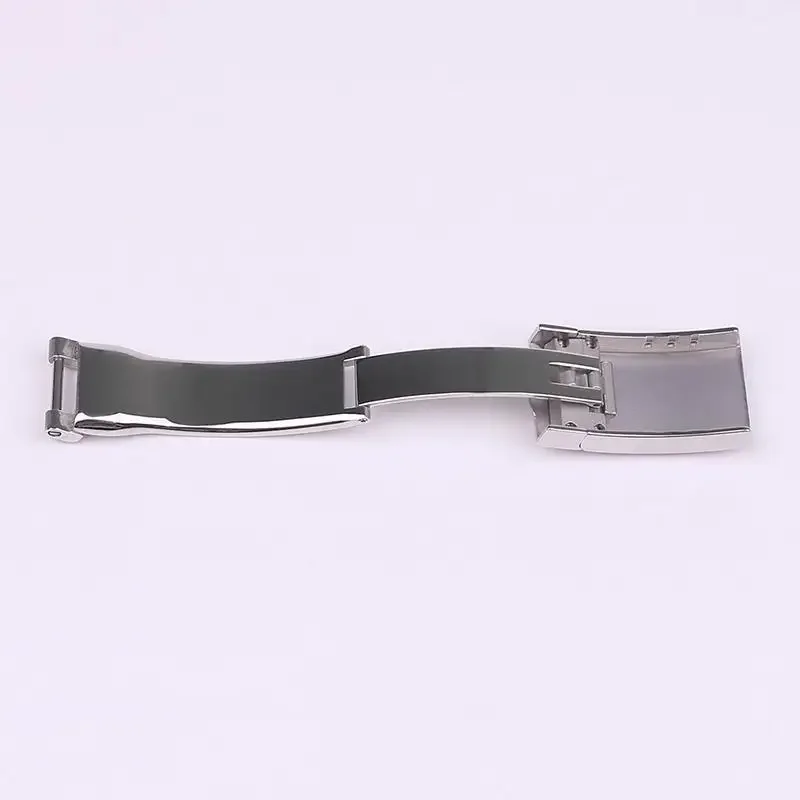 16X9mm Solid Stainless Steel Folding Buckle for Rolex Submariner Oysterflex Daytona GMT Watch Band Strap Deployment Watch Clasp