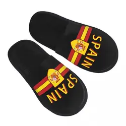 Custom Coat Of Arms Of Spain Cozy Scuff Memory Foam Slippers Women Spanish Flag Patriotism Spa House Shoes