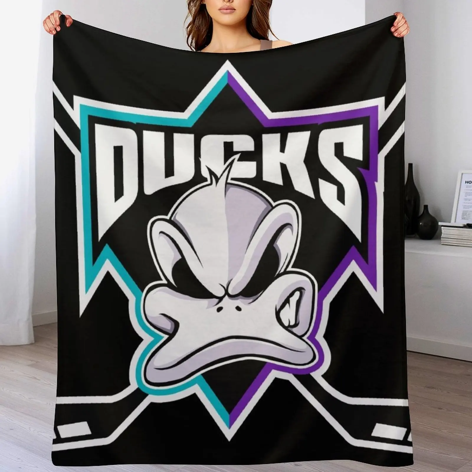 Mighty Ducks reboot Throw Blanket Shaggy Travel Thermal Single Blankets