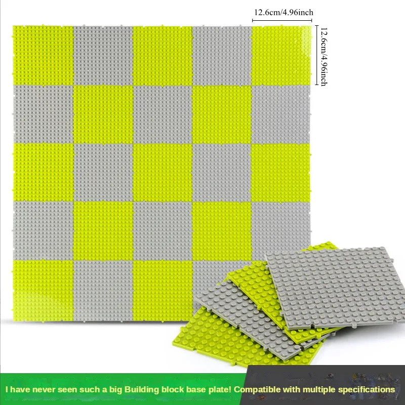 

4pcs 16x16 Dots Baseplates for Building Blocks, Unlimited DIY Splicing Brick Panels, Creative Construction Toys Gift