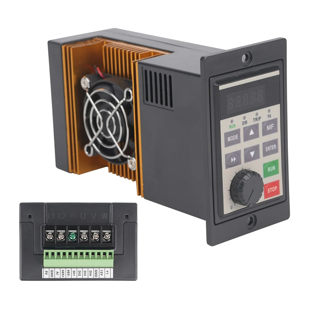 0.75KW VFD Frequency Converter Frequency Converter For Motor Control Compact Embedded Design For Three-phase Asynchronous Motors