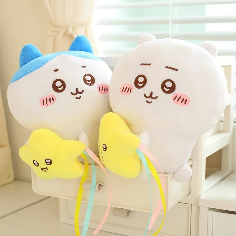 Weiche Chiikawa Hold Star Plüschtier Hachiware Usagi Plushies Gefüllte Anime Cartoon Beruhigende Puppe Kawaii Kissen Geburtstagsgeschenke Mädchen