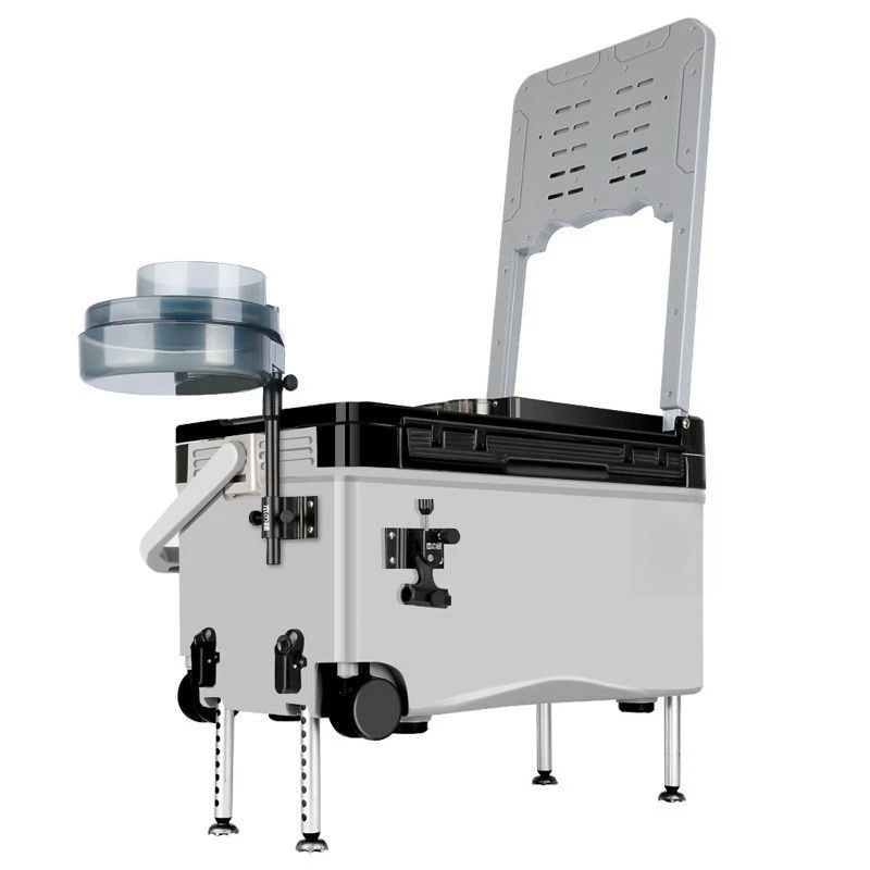 

The new fishing box is a full set of installation-free, wild fishing Taiwan can sit 38 liters, multi-functional and ligh