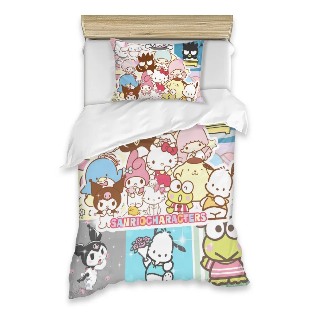 

Sanrio Sanrio Bed Sheets Set Comforter Quilt Cover Duvets Single Bedding