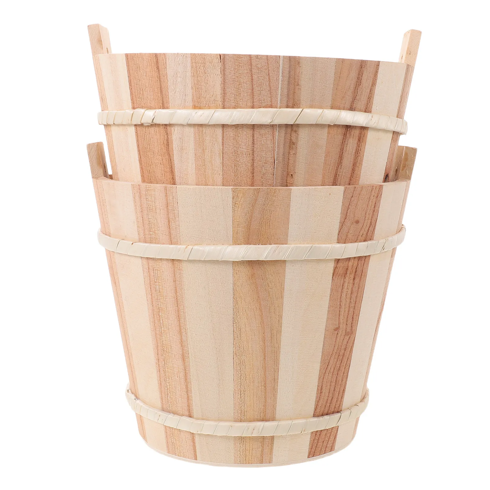 2 Cubetas de Madera Rústicas para Sales de Baño Aromáticas, Contenedores de Piedra para Almacenamiento de Sal de Spa para Hogar y Hotel