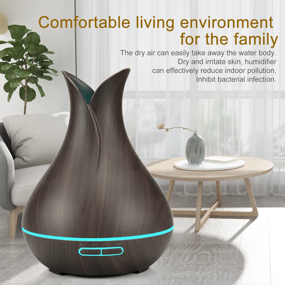 Migliora il tuo spazio con un umidificatore USB che cambia colore, timer personalizzato e luci rilassanti