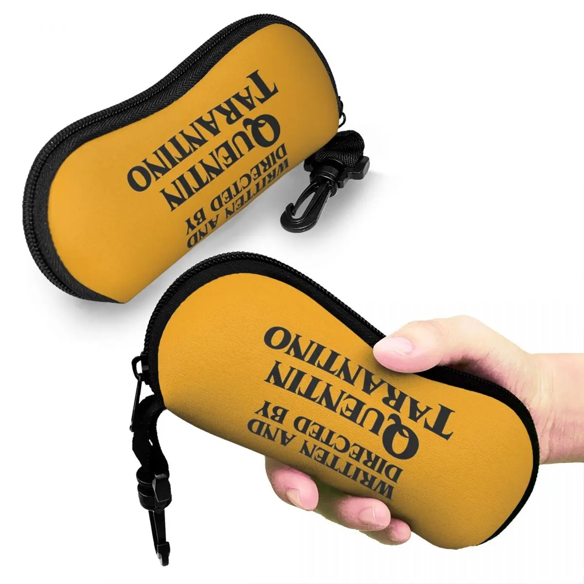 

Written And Directed By Quentin Tarantino Shell Glasses Case Portable Sunglasses Box Women Men Soft Eyeglasses Bag Pouch