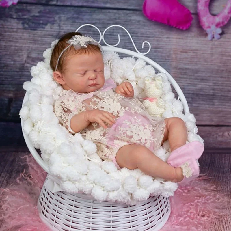 20inch Reborn Doll Kit Demi with Full Body Soft Silicone Fresh Color