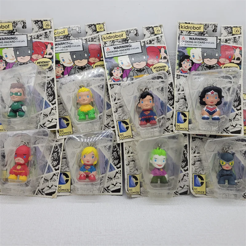 Genuine Kidrobot DC Figure COMICSer Bag Pendant Green Lantern Jokeer WonderWoman Keychain Toy