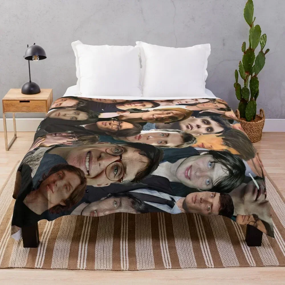 

Cillian Murphy Photo Collage Throw Blanket funny gift Picnic manga Blankets