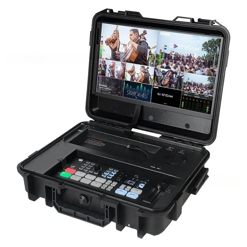 Multi-camera live broadcast switcher 4 channels HDMI + 4 channels SDI input