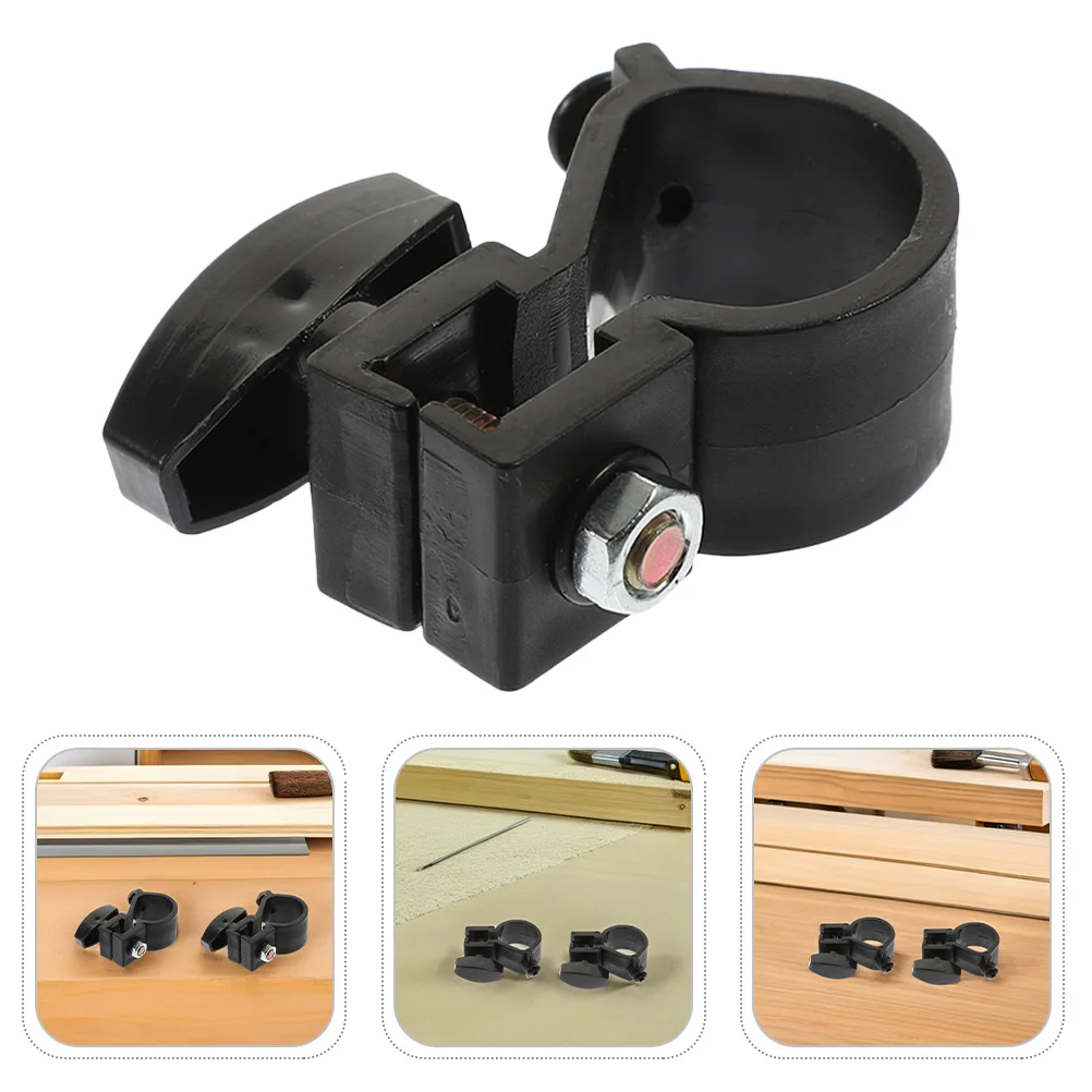 

6pcs Folding Easel Accessories Compact Plastic Tray Parts Stabilizer Clips For Easy Assembly Studio Outdoor Use Black