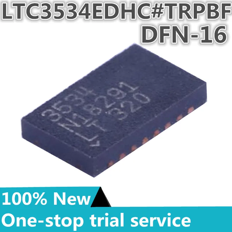 

2-100pcs %New original LTC3534EDHC#TRPBF DFN-16 LTC3534EDHC Silkscreen 3534 Adjustable step-down boost switch regulator