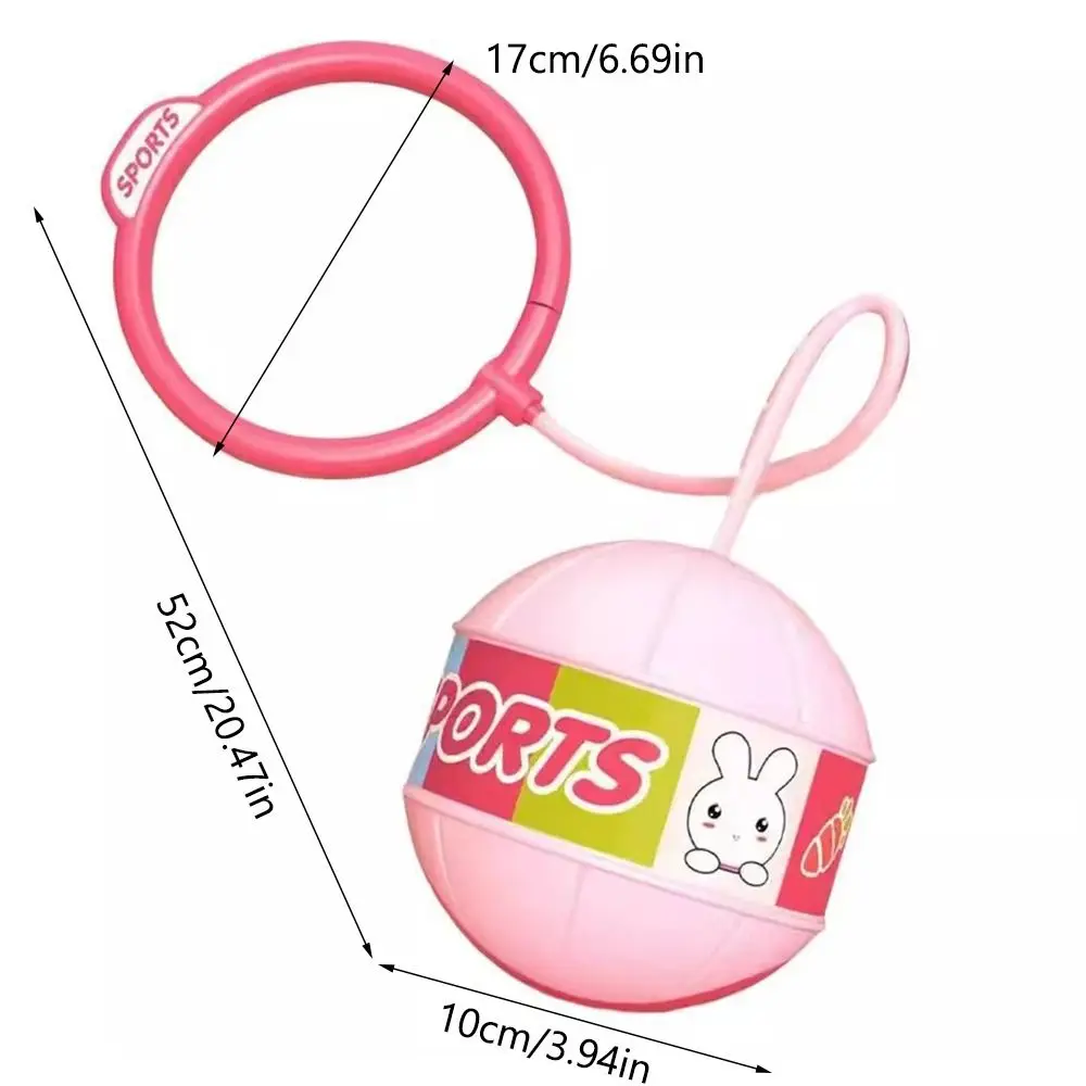Engraçado bola saltitante brilhante bola saltando abs brinquedo de fitness treinamento tornozelo pular brinquedo portátil brilhante bola de salto para crianças