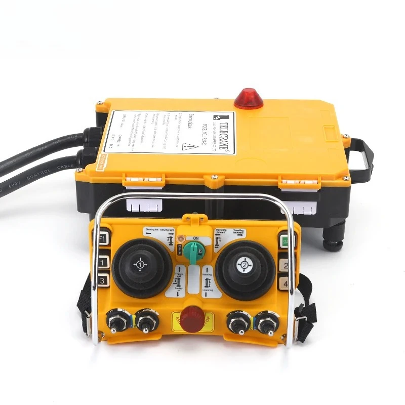 F24-60 Waterproof Industrial Wireless Remote Control Hydraulic Joystick for Bridge Crane Electric Hoist AC/DC 24V