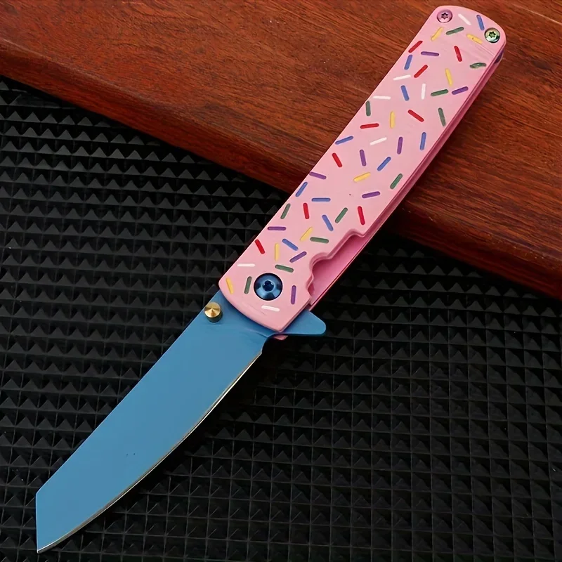 HOT!!!2024 New Colorful Folding Portable Knife Outdoor Knife